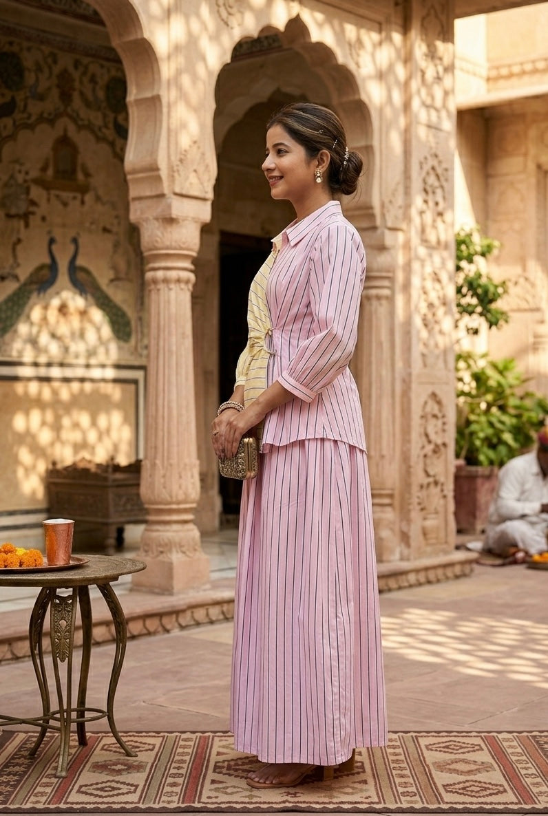 Pastel Striped Co-Ord Set