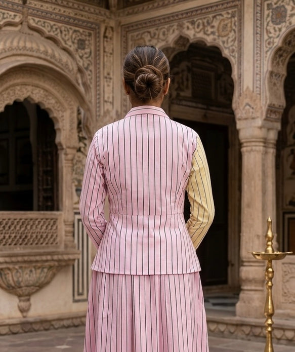 Color Block Striped Shirt