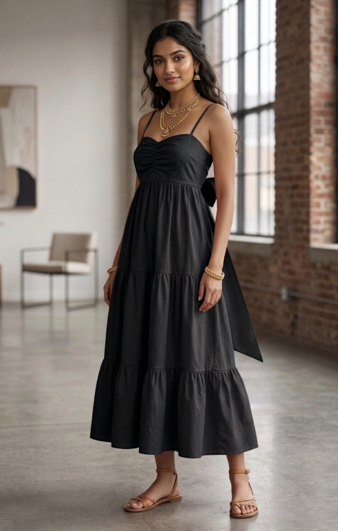 The Midnight Tiered Maxi Dress