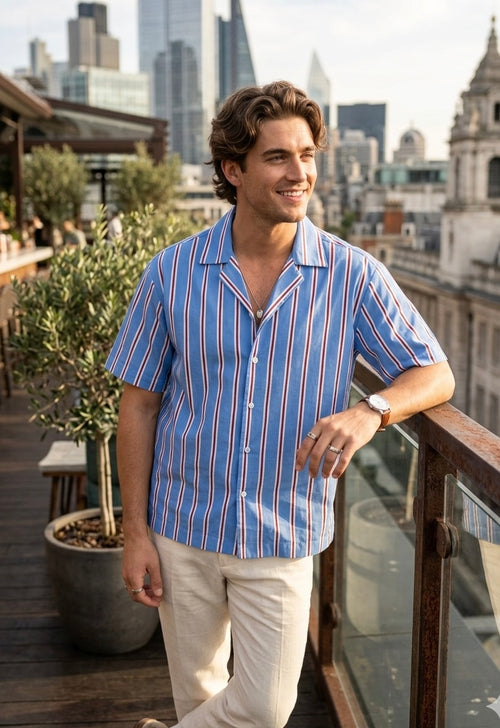 Coastal Breeze Striped Shirt