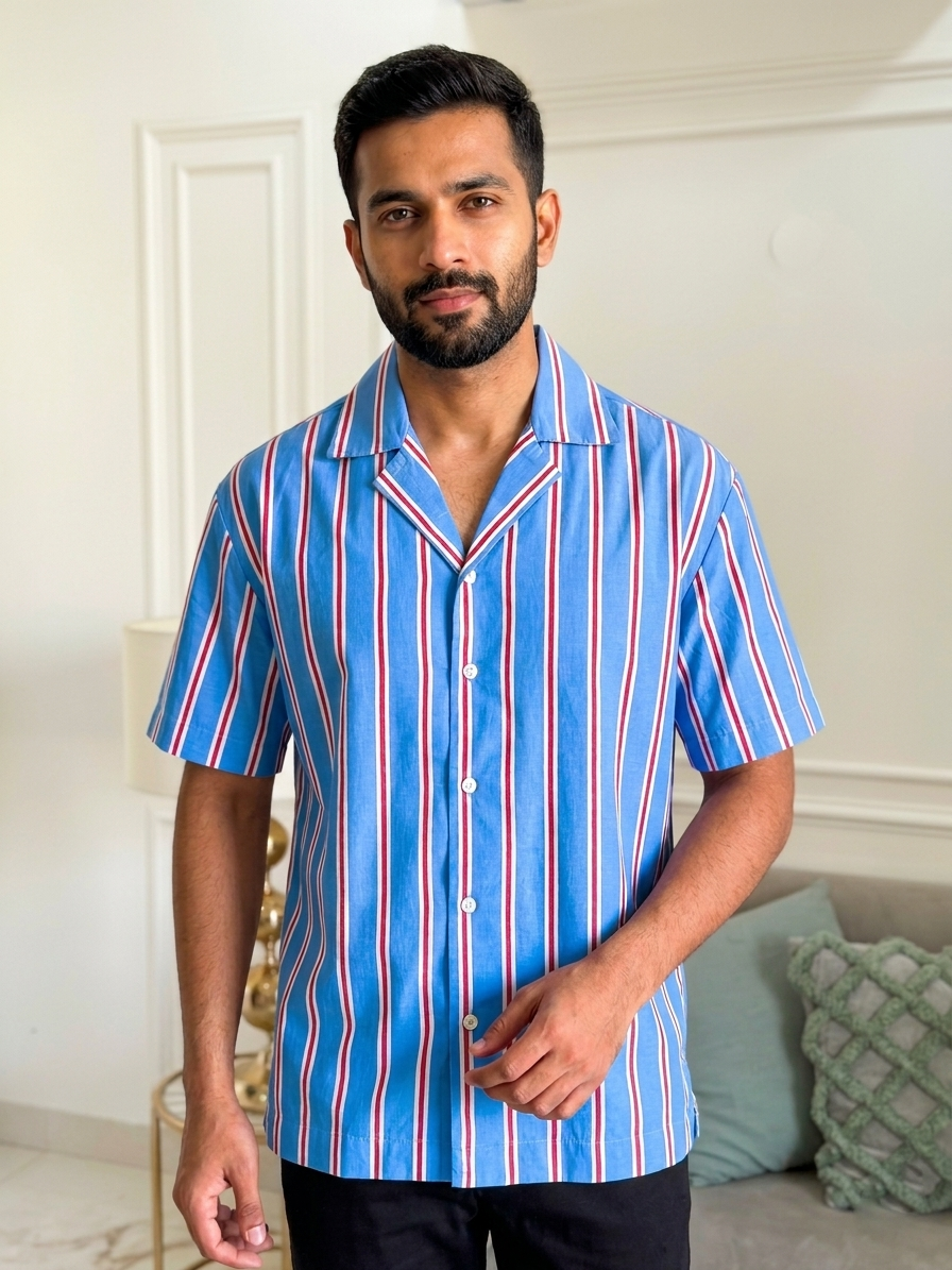 Coastal Breeze Striped Shirt