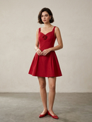Scarlet Bloom Fit & Flare Dress
