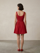 Scarlet Bloom Fit & Flare Dress