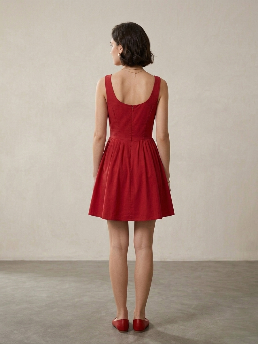 Scarlet Bloom Fit & Flare Dress