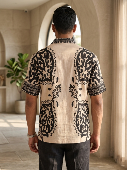 Regal Border Print Shirt
