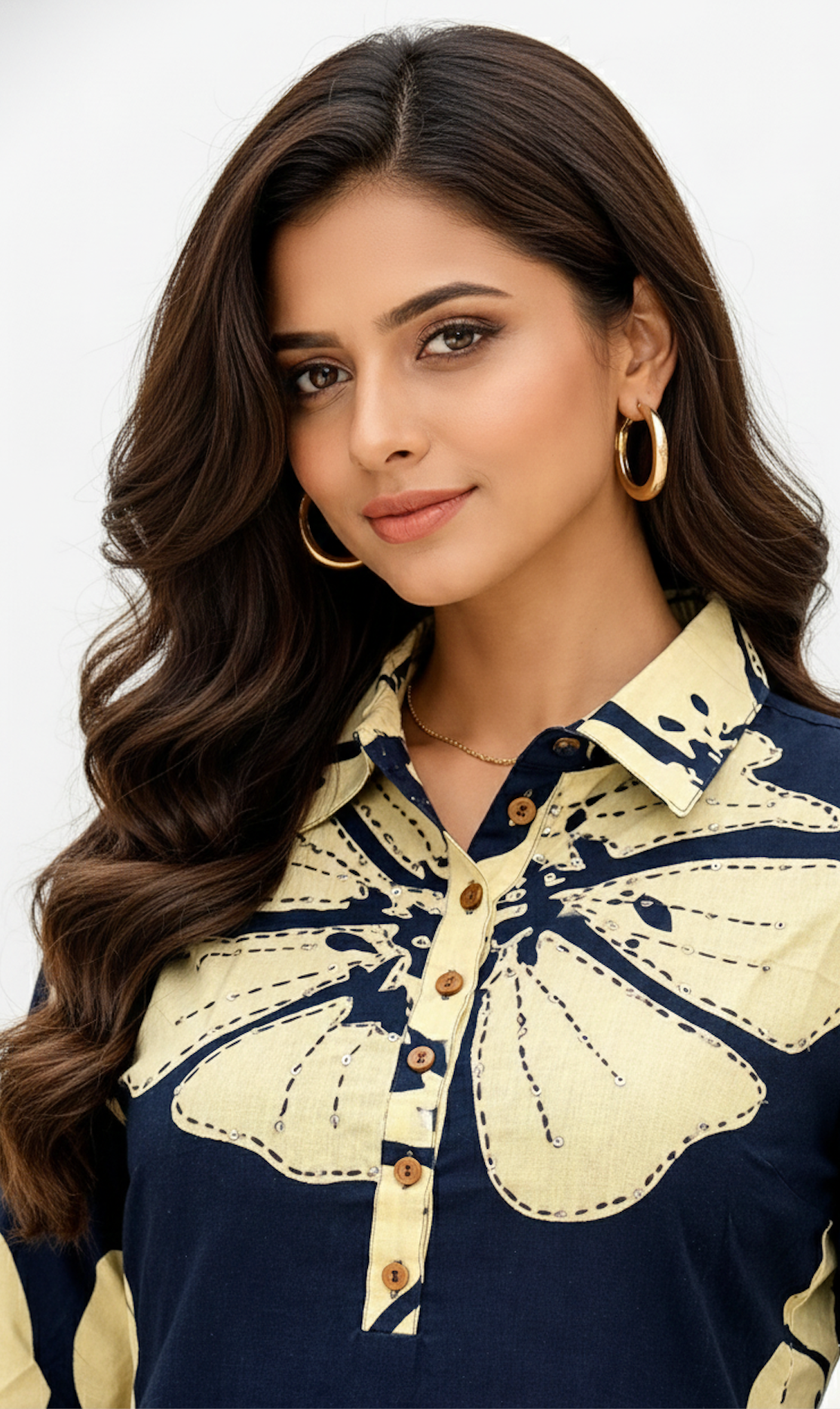 Navy & Primrose Floral Co-ord Set