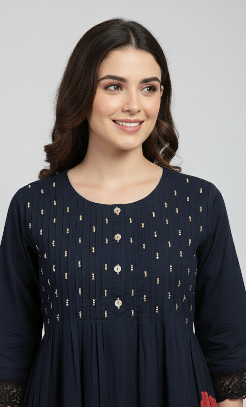 Navy Printed Co-Set