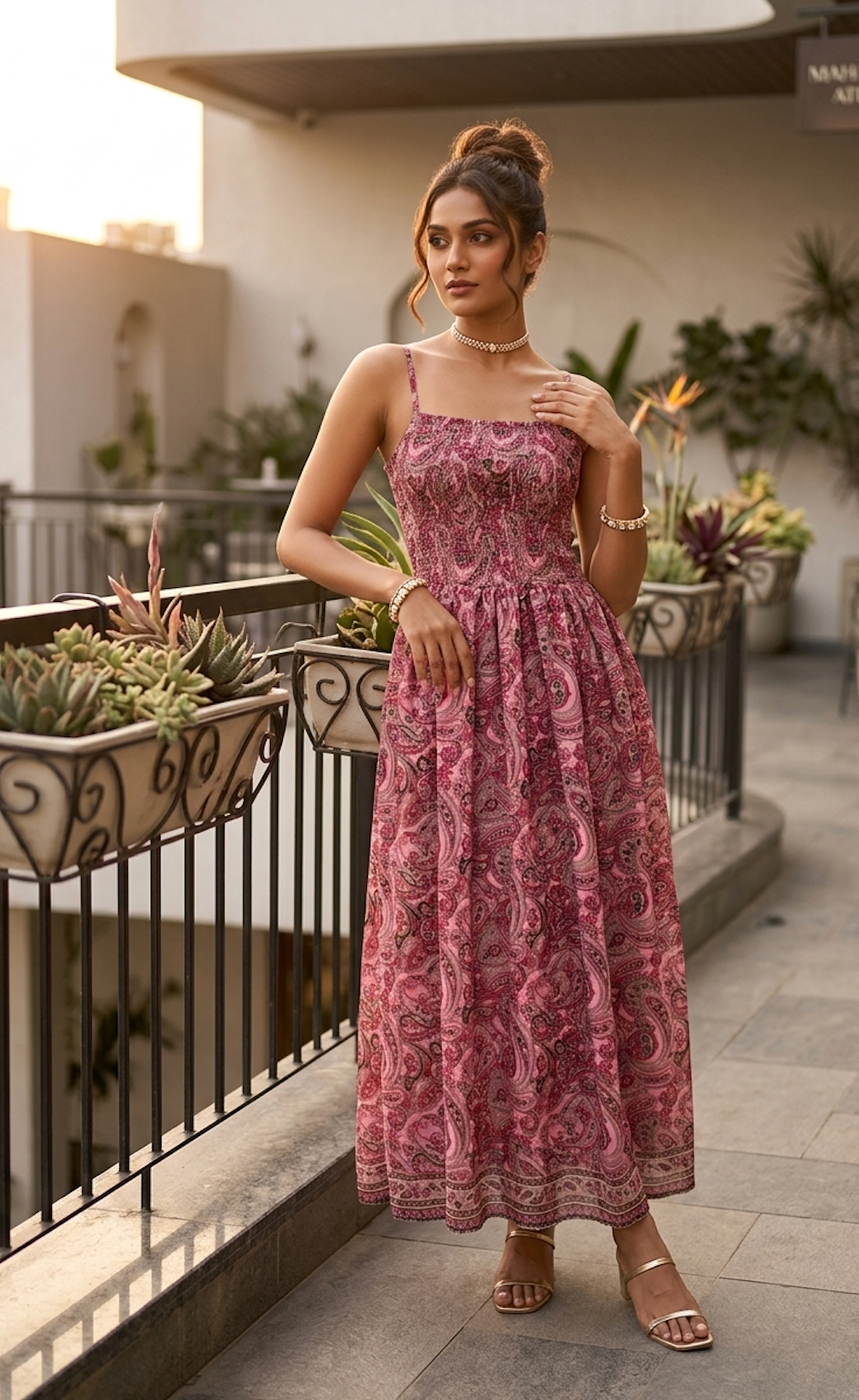 Paisley Elegance Maxi Dress
