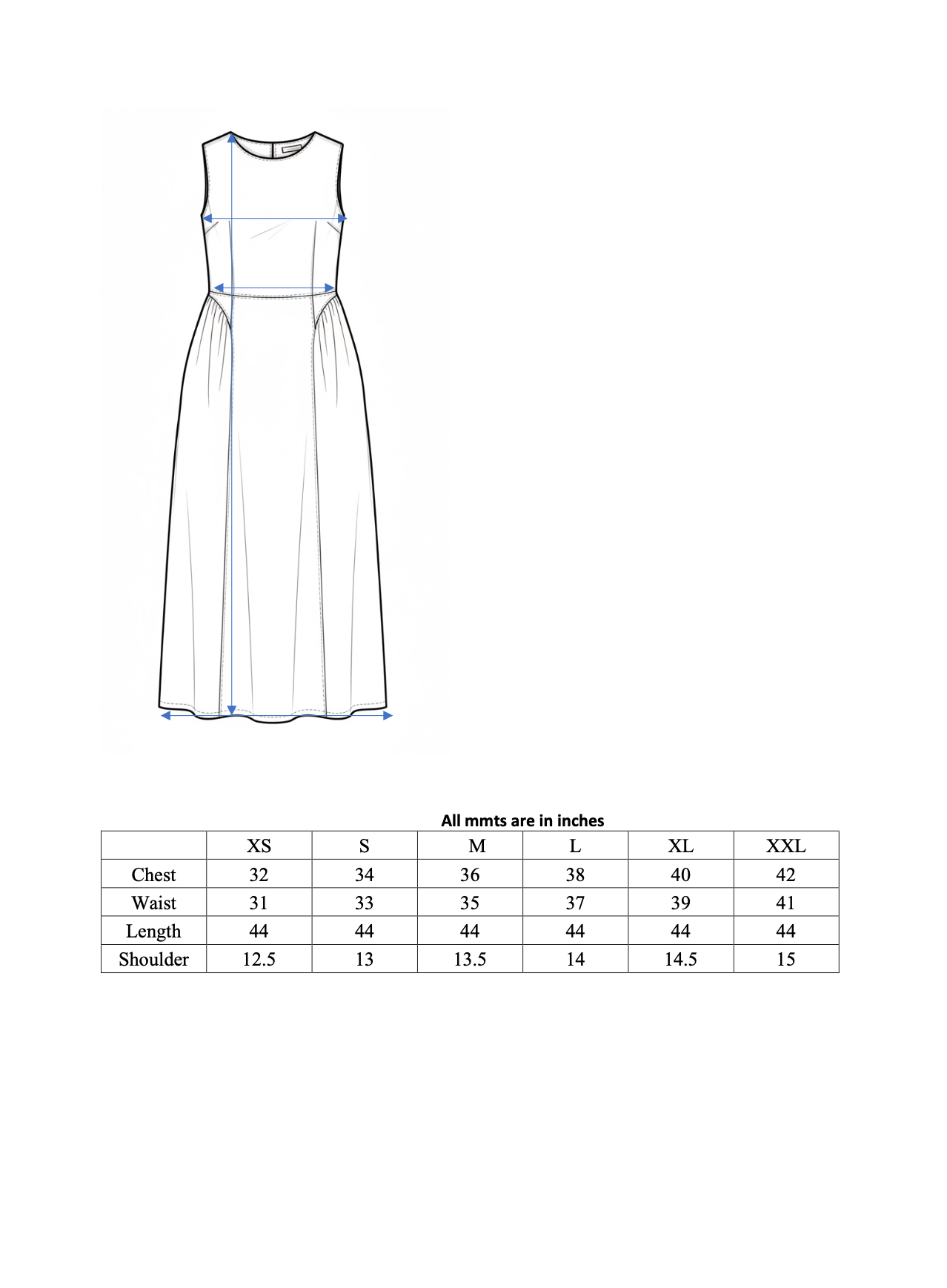 Sleeveless Cotton Fit-and-Flare Dress