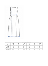 Sleeveless Cotton Fit-and-Flare Dress