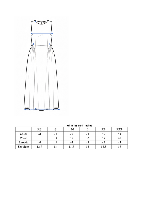 Sleeveless Cotton Fit-and-Flare Dress