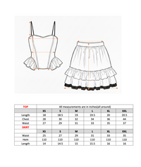 White Peplum Twin Set