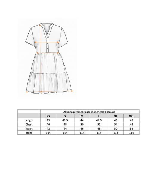 Tropical Leaf Print Button-Front Dress