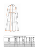 Blue Bloom Button-Down Midi Dress