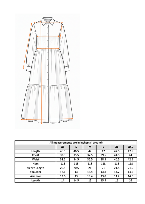 Blue Bloom Button-Down Midi Dress