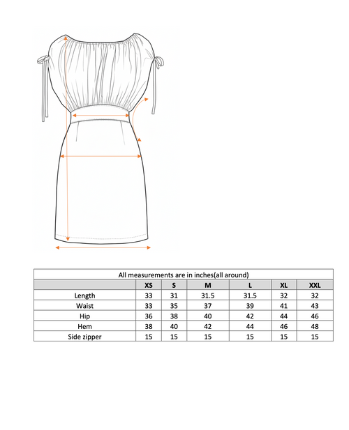 Gathered Puff Sleeve Dress