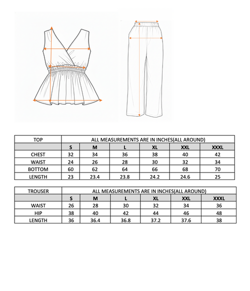 Striped Peplum Top & Straight Pants Co-Ord Set