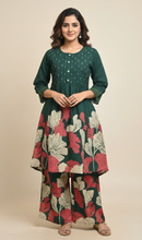 Deep Teal Printed Co-Set