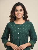 Deep Teal Printed Co-Set