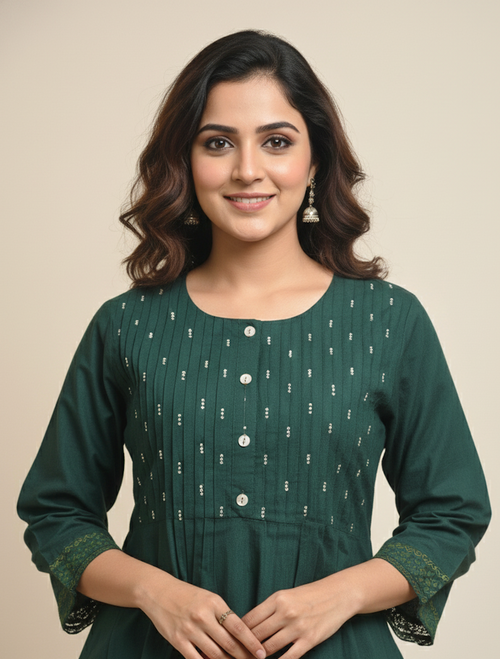 Deep Teal Printed Co-Set