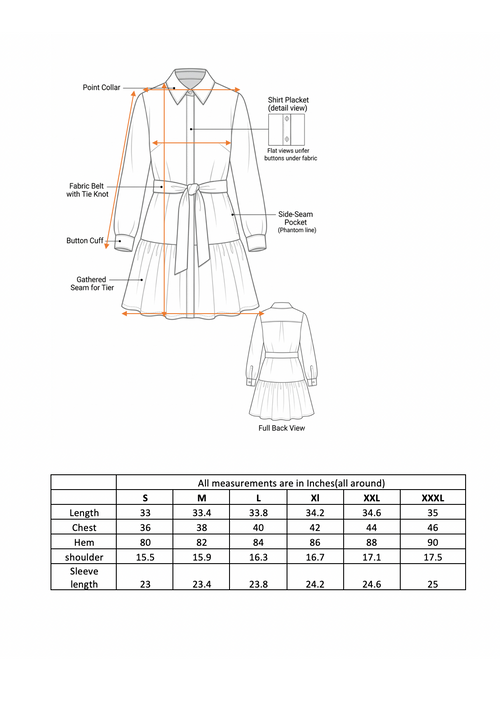 Tropical Botanical Shirt Dress