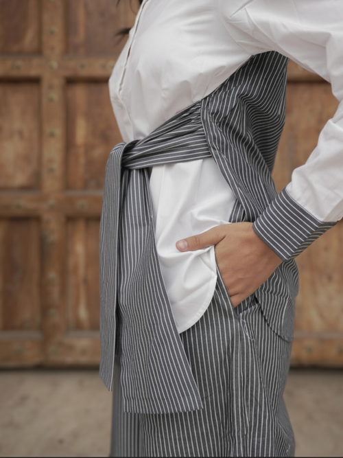 The Heritage Stripe Shirt & Palazzo Set