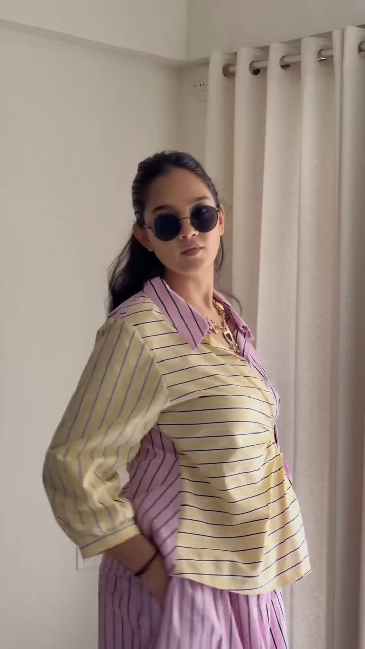 Pastel Striped Co-Ord Set aartihiran