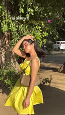 Sunlit Bloom Yellow Dress