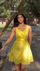 Sunlit Bloom Yellow Dress