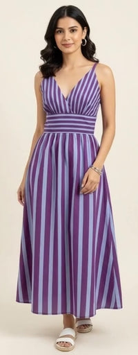 Lilac Stripe Dress